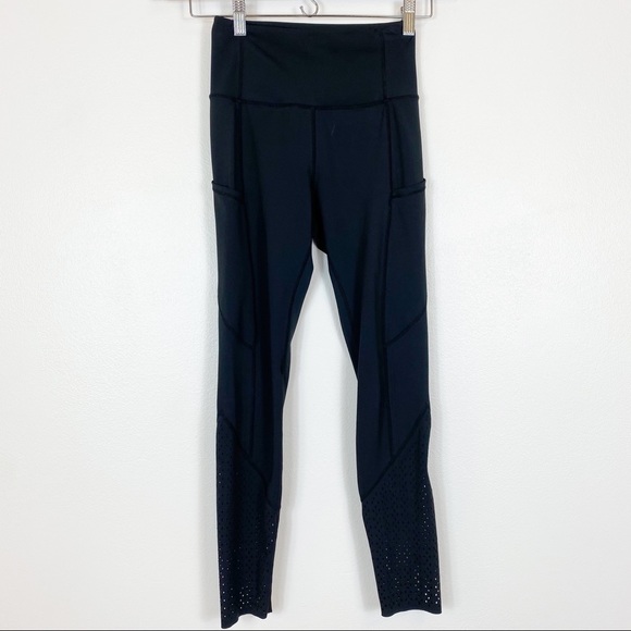 ZYIA Pants - Zyia Light and Tight Perferated Side Pockets Black Leggings Size XS